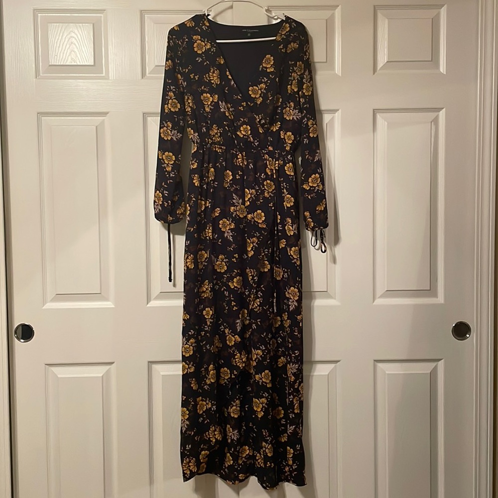 Gorgeous Floral Fall Maxi Dress